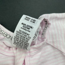 Load image into Gallery viewer, Girls Bonds, zip wondersuit / zippy / romper, mark back right cuff, FUC, size 0,  