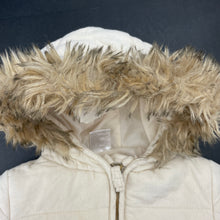 Load image into Gallery viewer, Girls Baby Berry, lined corduroy cotton hooded jacket / coat, light marks front, FUC, size 0,  