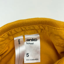 Load image into Gallery viewer, unisex Anko, cotton school polo shirt top, small mark front, FUC, size 5,  