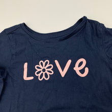 Load image into Gallery viewer, Girls Anko, navy cotton t-shirt / top, EUC, size 4,  