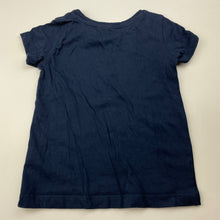 Load image into Gallery viewer, Girls Anko, navy cotton t-shirt / top, EUC, size 4,  