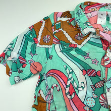 Load image into Gallery viewer, Girls Target, lightweight cotton Christmas pyjama top, GUC, size 8,  