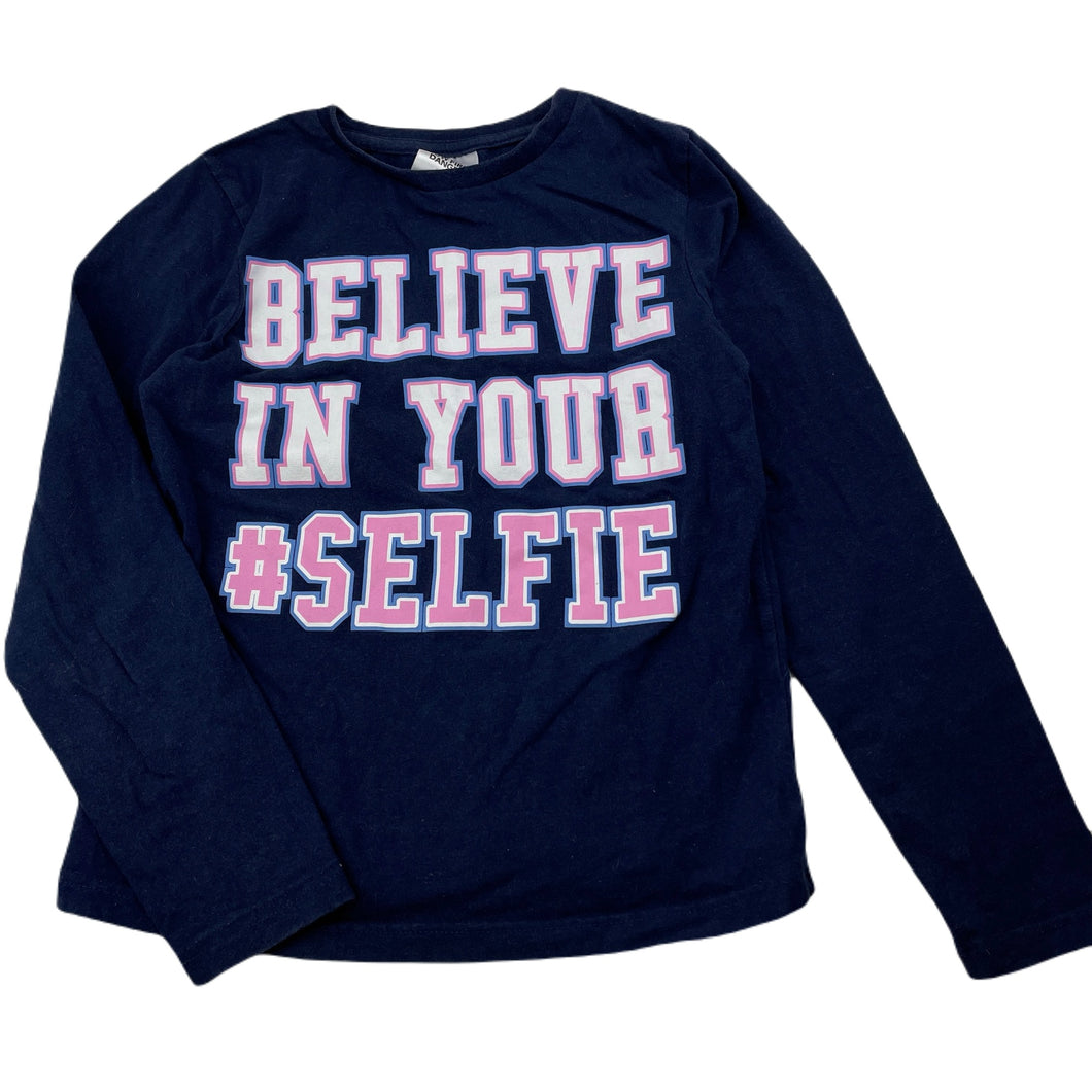 Girls B Collection, stretchy long sleeve pyjama top, GUC, size 8,  