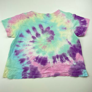 Girls Anko, tie dyed cotton t-shirt / top, FUC, size 8,  