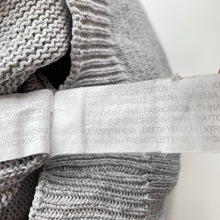 Load image into Gallery viewer, Boys Zara, grey knitted cotton zip hoodie sweater, FUC, size 3-4,  