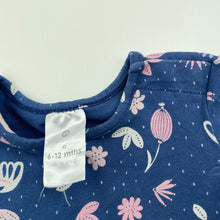 Load image into Gallery viewer, Girls Target, stretchy floral long sleeve dress, GUC, size 0, L: 34cm