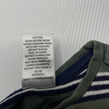 Load image into Gallery viewer, Boys Target, striped cotton long sleeve top, GUC, size 1,  