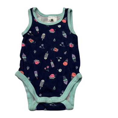 unisex Dymples, cotton singletsuit / romper, GUC, size 000,  