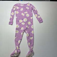 Load image into Gallery viewer, Girls Carters, floral cotton zip coverall / romper, FUC, size 2,  
