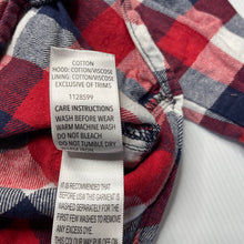 Load image into Gallery viewer, Boys Dymples, checked cotton hooded shirt, FUC, size 1,  