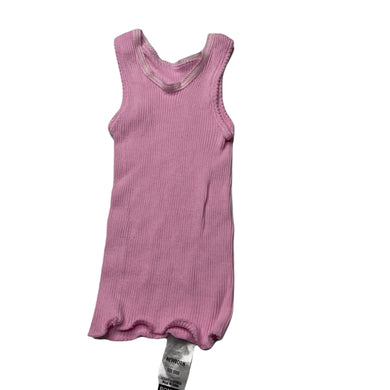 Girls Bonds, pink ribbed cotton singlet top, GUC, size 0000,  