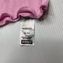 Load image into Gallery viewer, Girls Bonds, pink ribbed cotton singlet top, GUC, size 0000,  