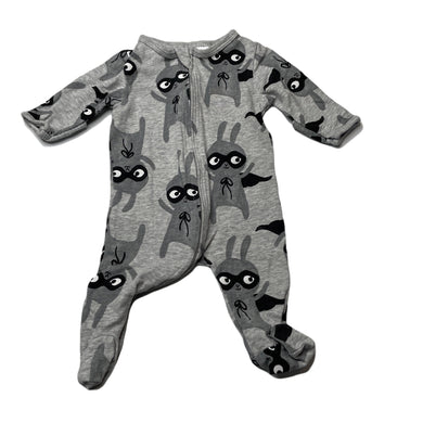 unisex Dymples, stretchy zip coverall / romper, GUC, size 0000,  