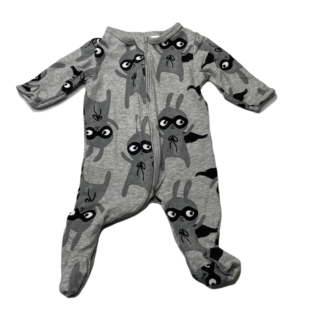 unisex Dymples, stretchy zip coverall / romper, GUC, size 0000,  