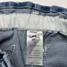 Load image into Gallery viewer, Girls Baby Berry, stretch denim shorts, elasticated, GUC, size 0,  