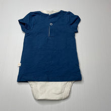 Load image into Gallery viewer, Boys Bb cheeky, stretchy romper, surf, EUC, size 00,  