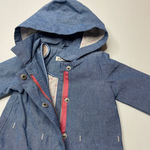 Load image into Gallery viewer, Girls Target, lightweight cotton hooded jacket / coat, EUC, size 000,  