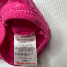 Load image into Gallery viewer, Girls Baby Patch, pink cotton bodysuit / romper, EUC, size 0000,  