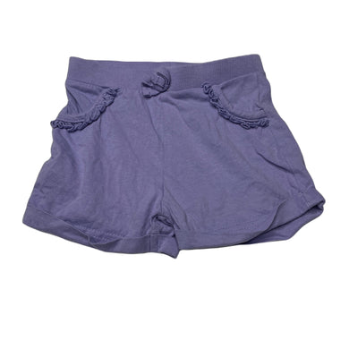 Girls Tiny Little Wonders, purple cotton shorts, elasticated, GUC, size 0,  