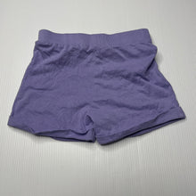 Load image into Gallery viewer, Girls Tiny Little Wonders, purple cotton shorts, elasticated, GUC, size 0,  