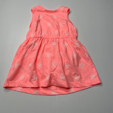 Load image into Gallery viewer, Girls Carters, floral casual dress + nappy cover / bloomers, NEW, size 6 months, L: 36cm