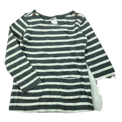 Girls Anko, striped cotton long sleeve top, GUC, size 2,  