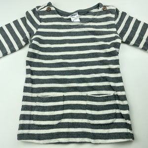 Girls Anko, striped cotton long sleeve top, GUC, size 2,  