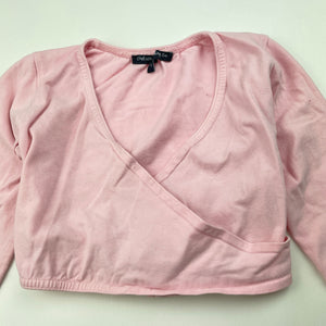 Girls Chelsea Clothing Co, pink ballet wrap top, GUC, size 2-3,  