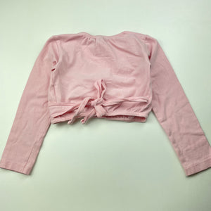 Girls Chelsea Clothing Co, pink ballet wrap top, GUC, size 2-3,  