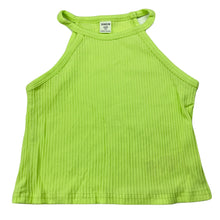 Load image into Gallery viewer, Girls SHEIN, line green ribbed summer top, EUC, size 7,  