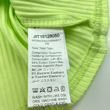 Load image into Gallery viewer, Girls SHEIN, line green ribbed summer top, EUC, size 7,  
