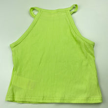 Load image into Gallery viewer, Girls SHEIN, line green ribbed summer top, EUC, size 7,  