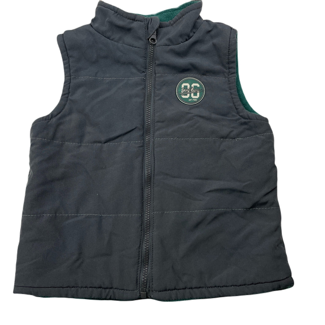 Boys Sprout, reversible grey/green vest, GUC, size 1,  