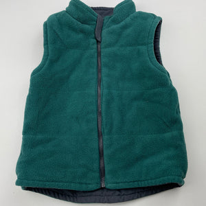 Boys Sprout, reversible grey/green vest, GUC, size 1,  
