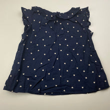 Load image into Gallery viewer, Girls H&amp;M, navy lightweight cotton top, GUC, size 4,  