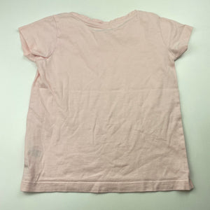 Girls Anko, light pink cotton t-shirt  top, EUC, size 6,  