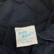 Load image into Gallery viewer, Girls Baby B'Gosh, embroidered navy polo top, *top button missing*, GUC, size 00,  