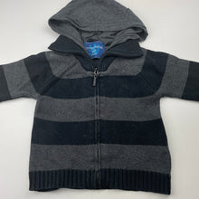 Load image into Gallery viewer, Boys Cotton On, knitted cotton zip hoodie sweater, Sz:XS, armpit to armpit: 29cm, armpit to cuff: 18cm, FUC, size 2-3,  