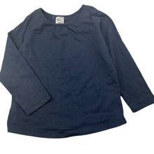 Load image into Gallery viewer, unisex Anko, navy cotton long sleeve top, GUC, size 2,  