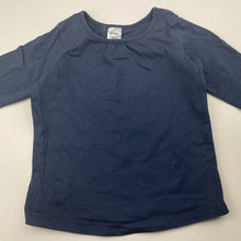 Load image into Gallery viewer, unisex Anko, navy cotton long sleeve top, GUC, size 2,  