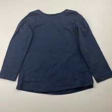 Load image into Gallery viewer, unisex Anko, navy cotton long sleeve top, GUC, size 2,  