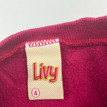 Load image into Gallery viewer, Girls Livy, embellished fleece lined sweater / jumper, GUC, size 4,  