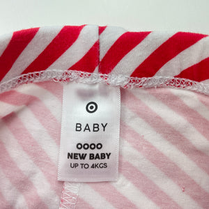 unisex Target, striped stretchy leggings / bottoms, EUC, size 0000,  