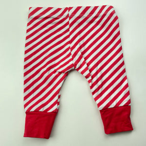 unisex Target, striped stretchy leggings / bottoms, EUC, size 0000,  