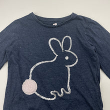 Load image into Gallery viewer, Girls Cotton On, soft feel long sleeve top, sequin rabbit, GUC, size 7,  