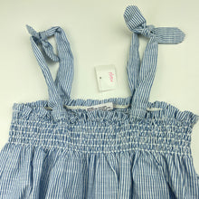 Load image into Gallery viewer, Girls Mango, striped cotton / linen summer top, NEW, size 8,  