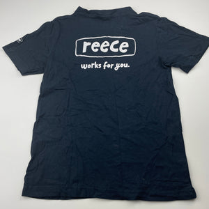 Boys Reece, navy cotton t-shirt / top, EUC, size 8-9,  