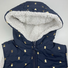 Load image into Gallery viewer, Girls Target, reversible fleece lined puffer vest / jacket, EUC, size 7,  