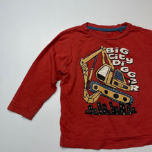 Load image into Gallery viewer, Boys Favourites, cotton long sleeve top, digger, FUC, size 2,  