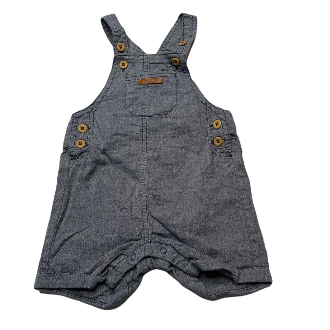Boys Sprout, lightweight cotton overalls / shortalls, GUC, size 00,  